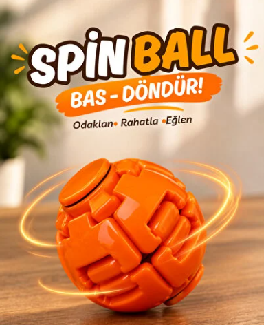 Döndürgeç™ Spin Ball | Kendi Üretimimiz Dönen Stres & Odaklanma Topu Rastgele Renk