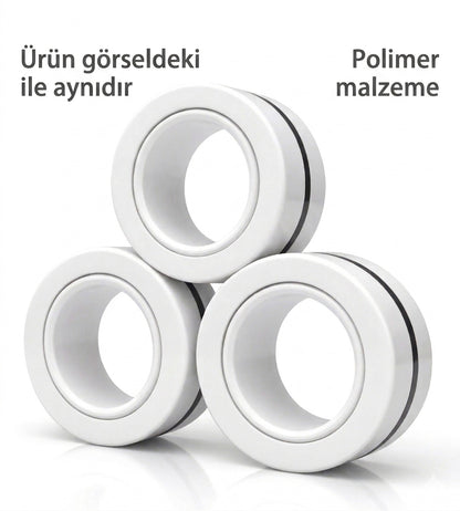 MagnoStress - Premium Manyetik Stres Yüzükleri (3'lü Set)