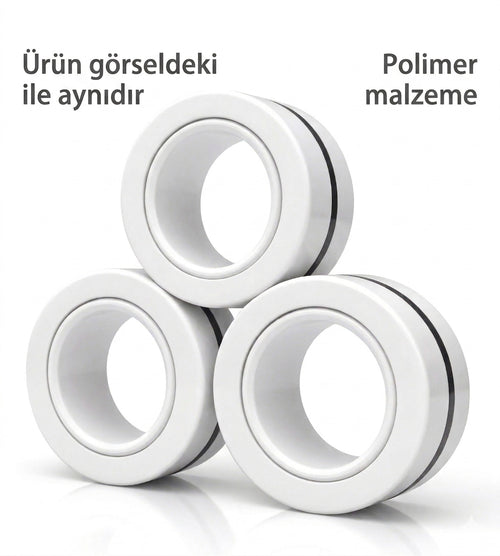 MagnoStress - Premium Manyetik Stres Yüzükleri (3'lü Set)