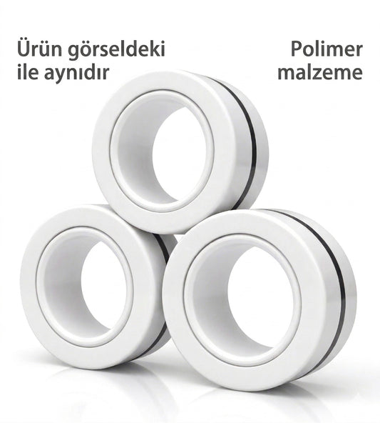 MagnoStress - Premium Manyetik Stres Yüzükleri (3'lü Set)