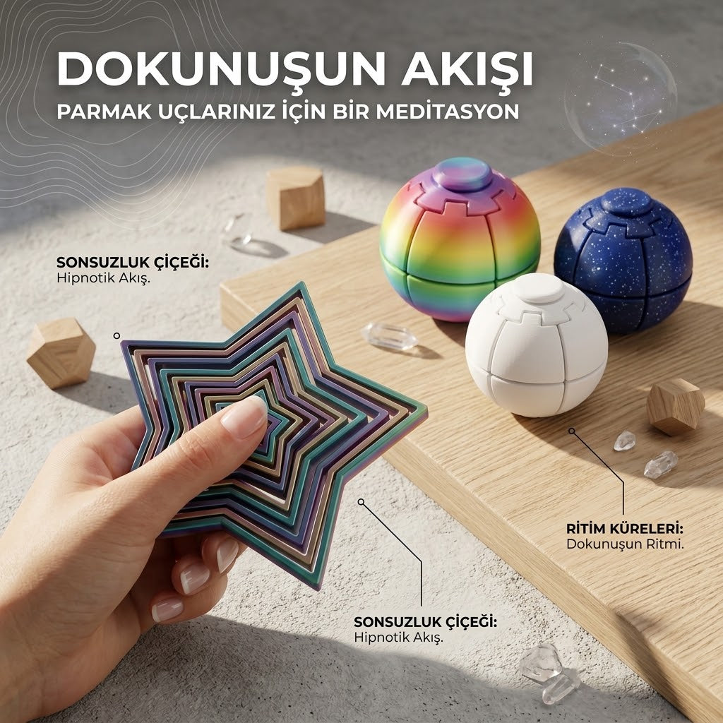 Döndürgeç & Kozmik Yıldız - 2'li Süper Stres & Odaklanma Seti